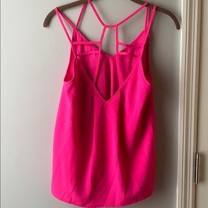 Pink dressy spaghetti top.